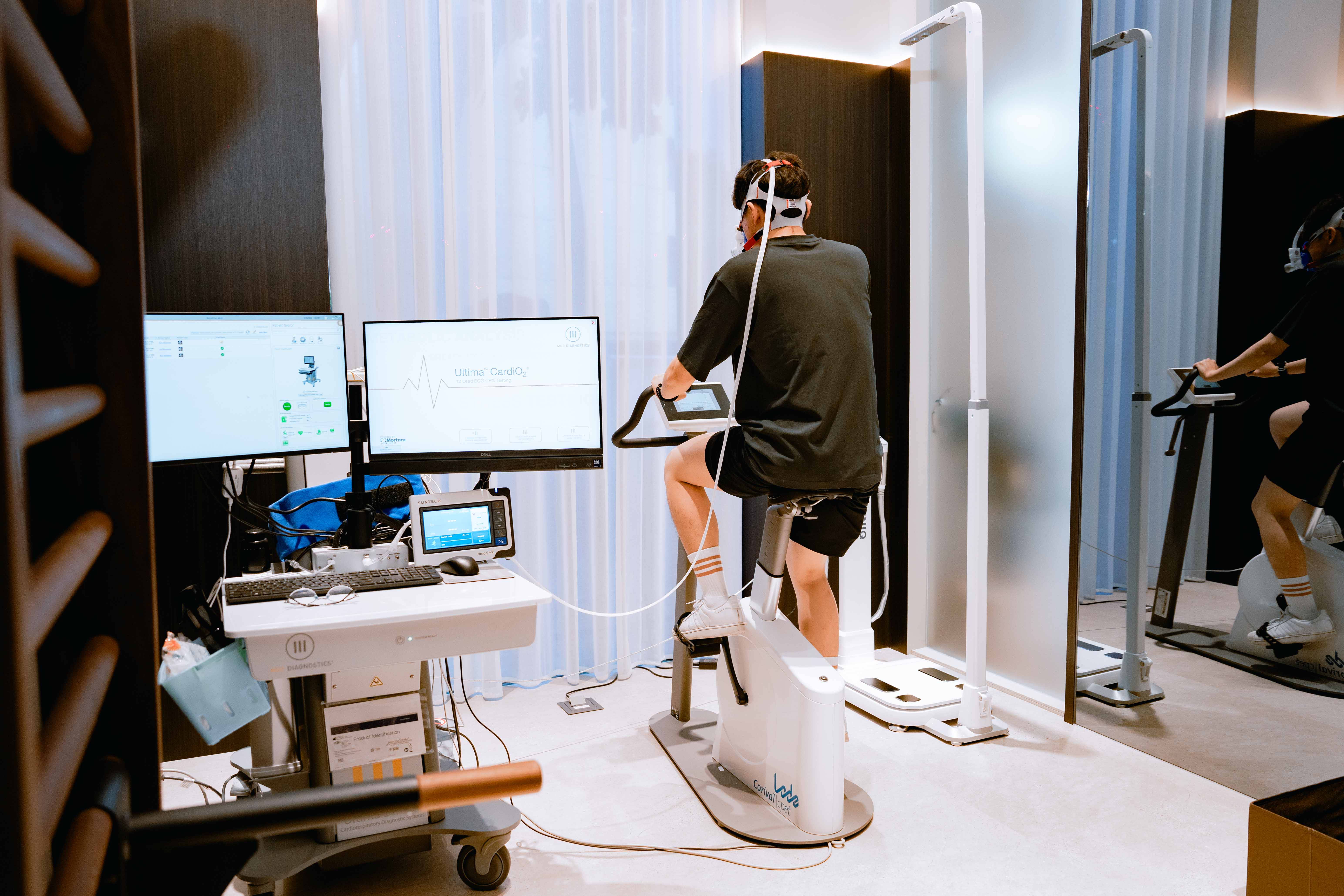 抗衰老關鍵指標 VO2Max（最大攝氧量） 進行精密心肺適能、肌力檢測