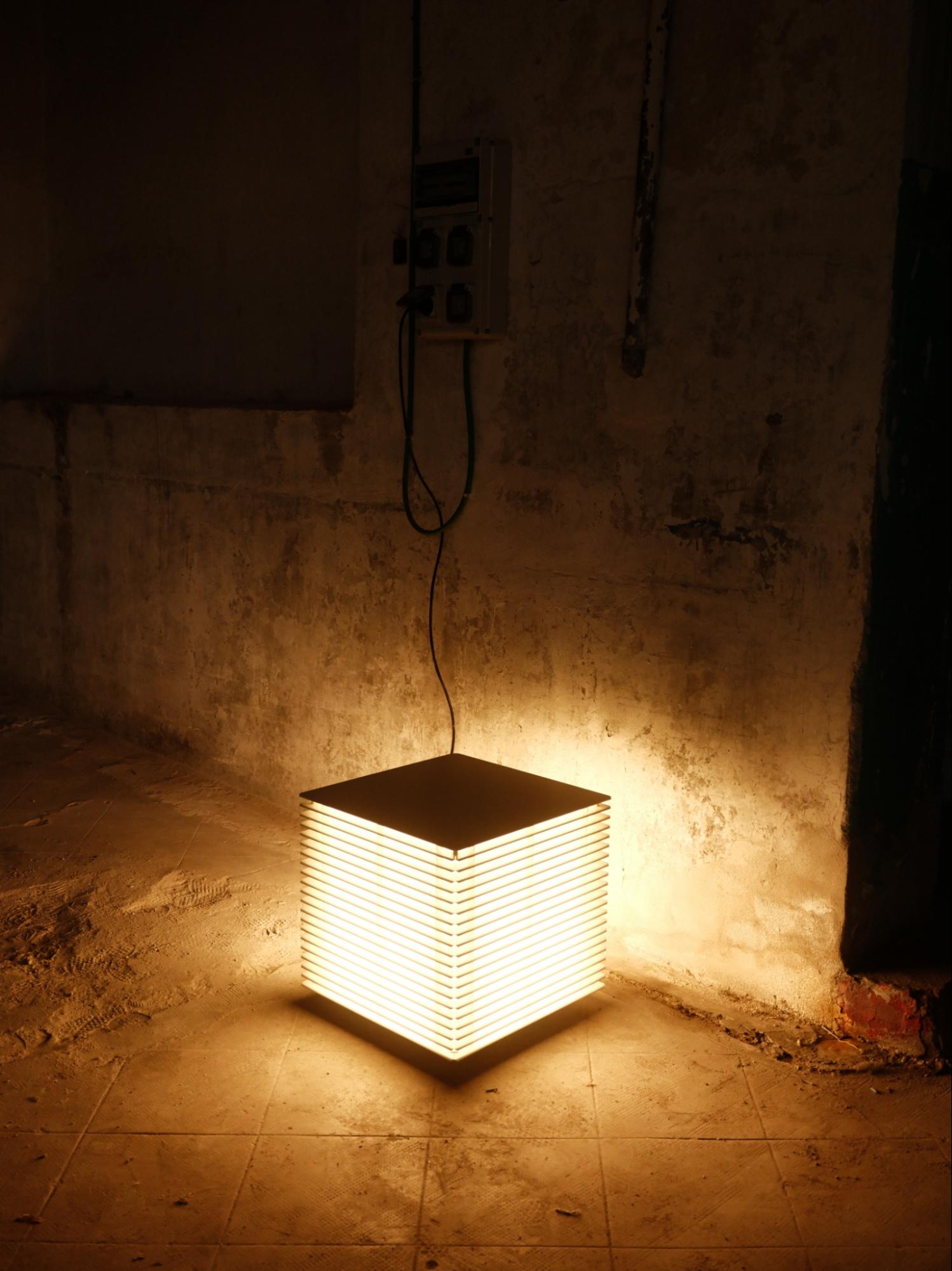 在 Moncloa 的一個舊車庫 Garage Lasarte，展出了墨西哥藝術家 Bosco Sodi 於 2007 年的作品《釘》(Kugi)，而 Santa & Cole 的燈具架設在作品周圍